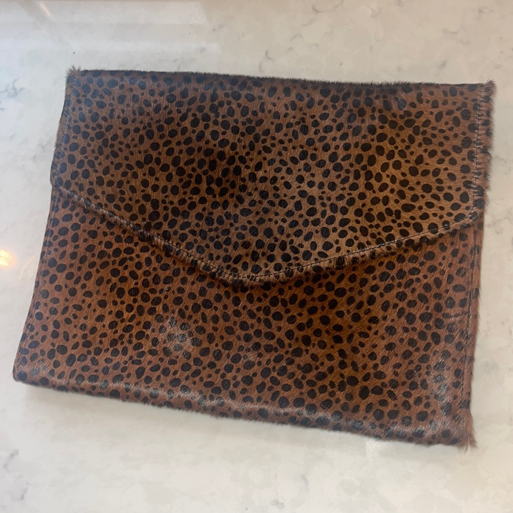 Aimee Kestenberg Leopard clutch bag new